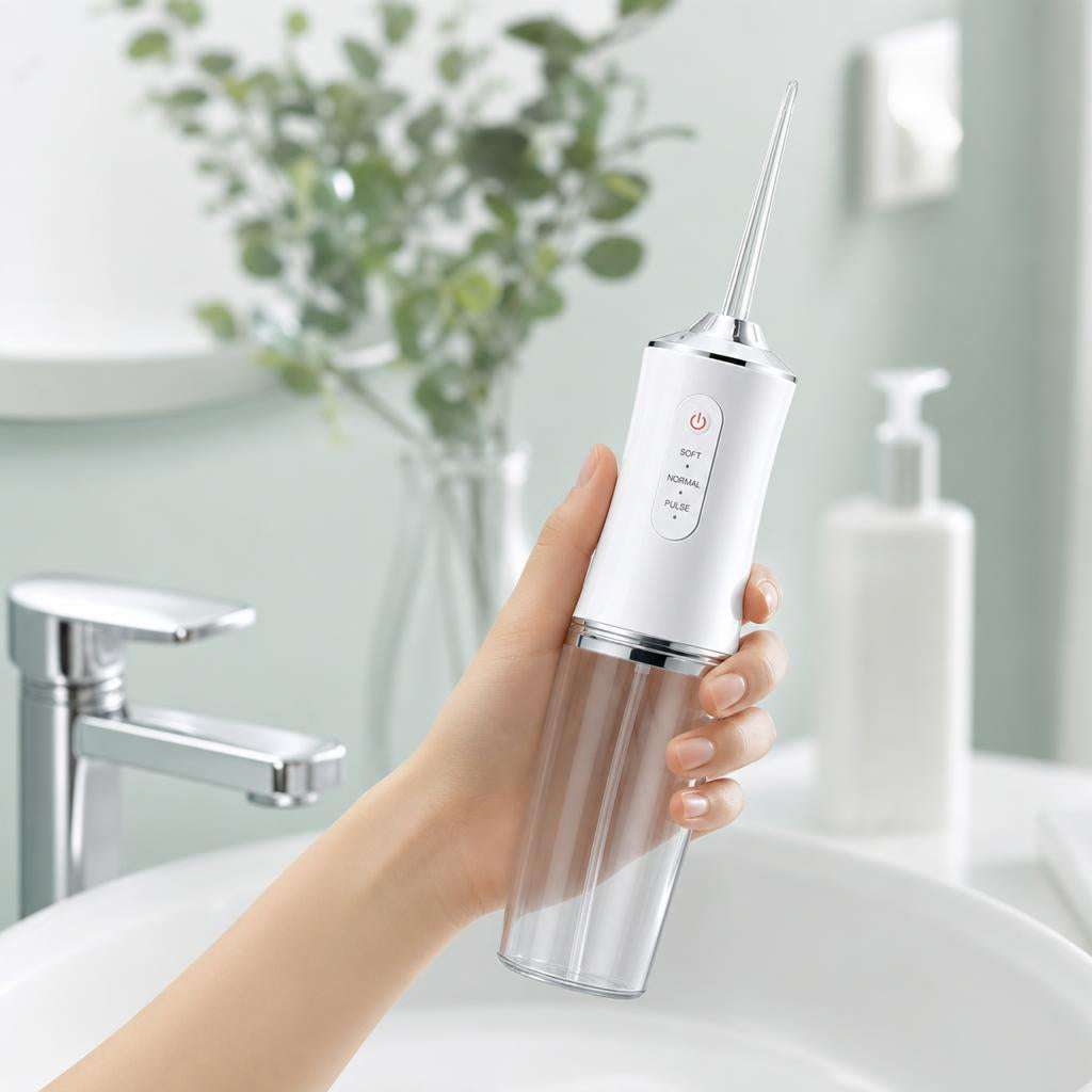 Detalle del irrigador dental Olmoa